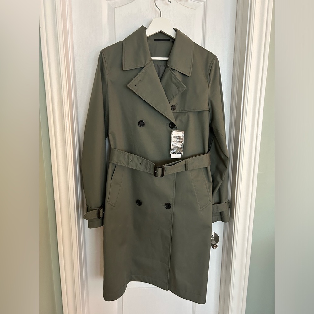 Uniqlo Olive Green Trench Coat Size M